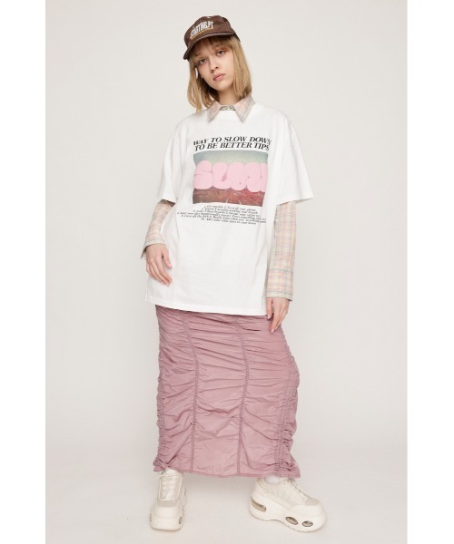 SLY（スライ） ロング スカート 夏 「2サイズ展開」I LINE GATHER SK