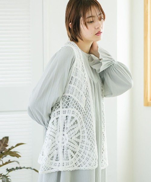Liilas ベスト ジレ クロシェジレ レディース : ZOZOTOWN Yahoo