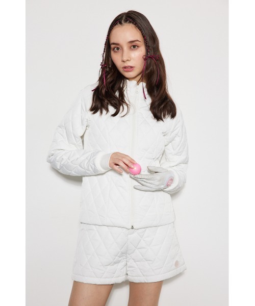 RIENDA GOLF リエンダゴルフ キルティングパネルラインブルゾン rienda｜【RIENDA GOLF】キルティングパネルラインブルゾン | Rakuten