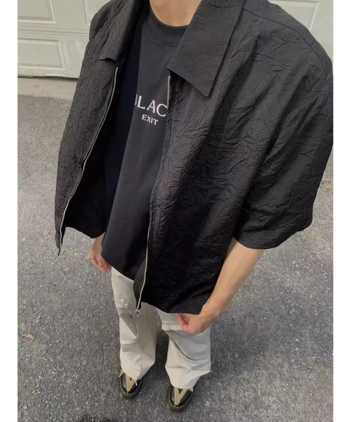 MGV（エムジーヴィー） シャツ Zip Short-Sleeve Top メンズ