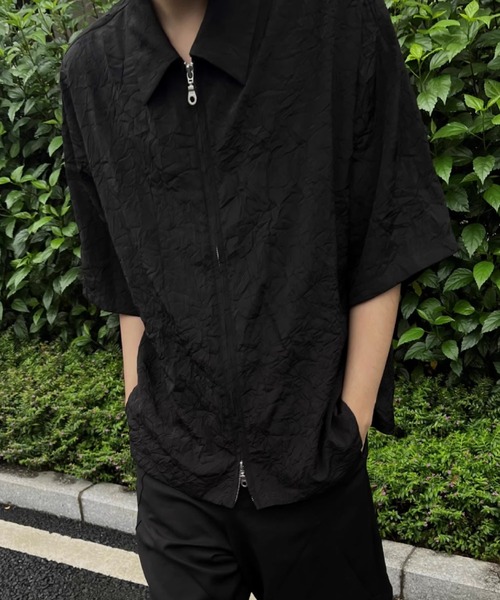 MGV（エムジーヴィー） シャツ Zip Short-Sleeve Top メンズ