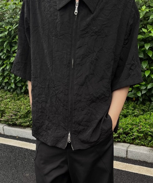 MGV（エムジーヴィー） シャツ Zip Short-Sleeve Top メンズ