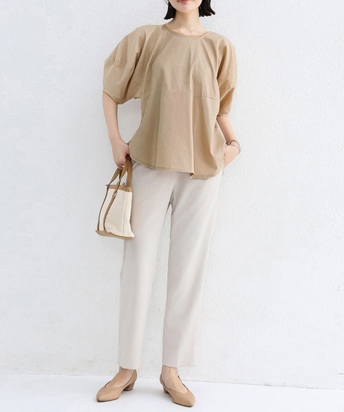 miniministore ブラウス シャツ パフスリーブ 半袖 レディース