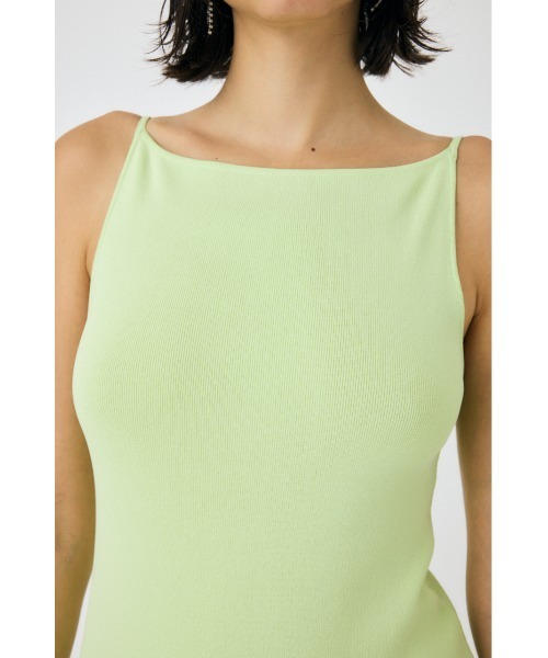 M_ moussy ニットワンピース　背中開きデザインのドレス MOUSSY（マウジー）の「BACKLESS KNIT ドレス（ワンピース
