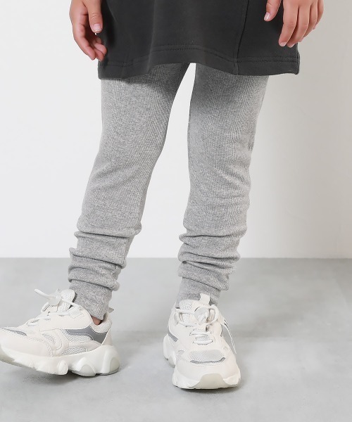 devirock（デビロック） パンツ 裾リブ くしゅくしゅ テレコレギンス