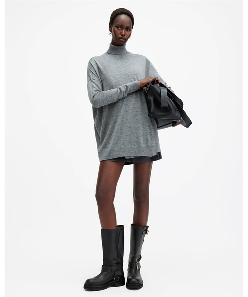 ニット セーター BERN MERINO WOOL WRAP JUMPER | BERN メリノ ウール ラップ ニット・セーター レディース ALLSAINTS ニット セーター BERN MERINO WOOL WRAP JUMPER