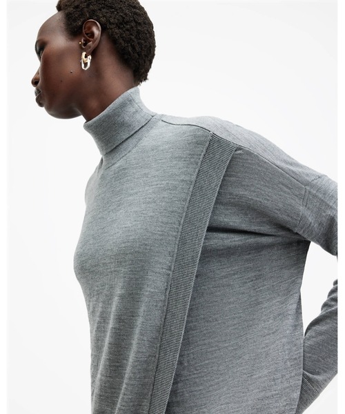 ニット セーター BERN MERINO WOOL WRAP JUMPER | BERN メリノ ウール ラップ ニット・セーター レディース ALLSAINTS ニット セーター BERN MERINO WOOL WRAP JUMPER