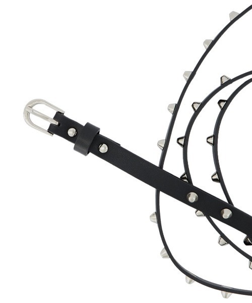 小物 SETUPEXE STUDDED HEART BELT / BLACK SETUPEXE STUDDED HEART BELT / BLACK