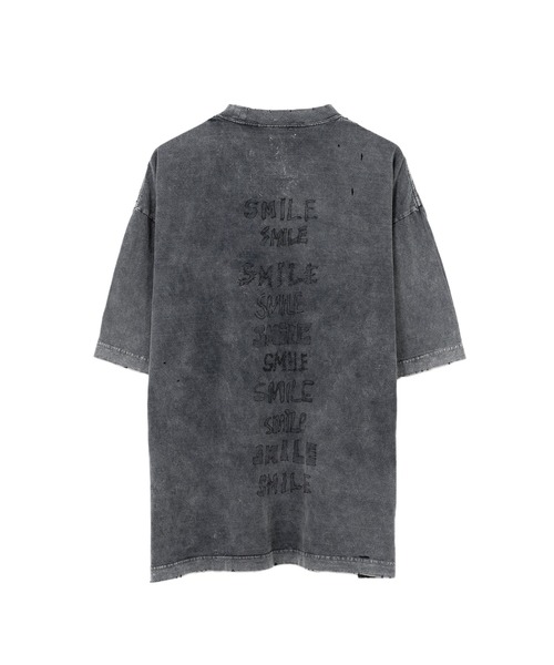 すぐ届く! [メゾンミハラヤスヒロ] ブリーチドスマイリーTシャツ Maison MIHARA YASUHIRO ONLINE STORE（ミハラヤスヒロ