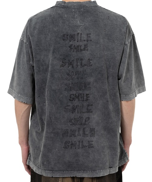 MAISON MIHARA YASUHIRO tシャツ Bleached Smily Face Print T