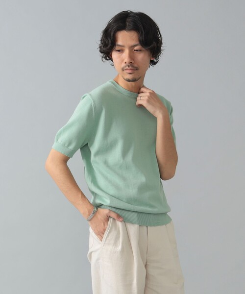 【タグ付き】Brilla シーアイランドコットン クルーネック ニット Lサイズ Brilla per il gusto tシャツ / シーアイランドコットン クルー