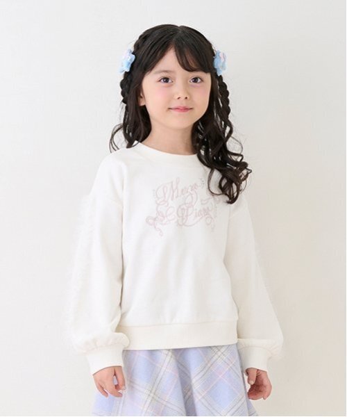 mezzo piano トレーナー 150cm mezzo piano junior - mezzo piano junior 袖リボンガーリー