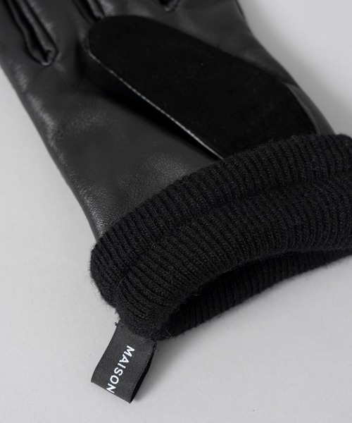 MAISON SPECIAL（メゾンスペシャル） 手袋 「UNISEX」Pig Suede x Goat