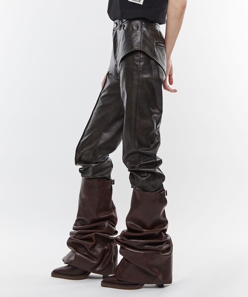 POOLDE（プールデ） ブーツ 「POOLDE/プールデ」Melted Boots Brown