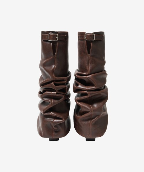 POOLDE（プールデ） ブーツ 「POOLDE/プールデ」Melted Boots Brown