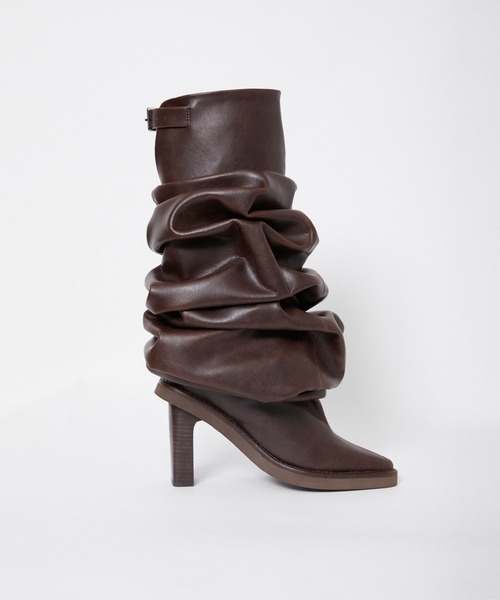 POOLDE（プールデ） ブーツ 「POOLDE/プールデ」Melted Boots Brown