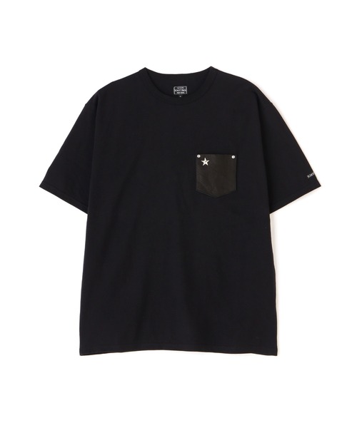 Schott N.Y.C tシャツ Schott/ショット/ONE STAR LEATHER POCKET