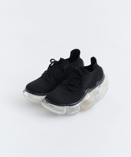 grounds 「grounds」 ローカットスニーカー 36 ブラック レディース 