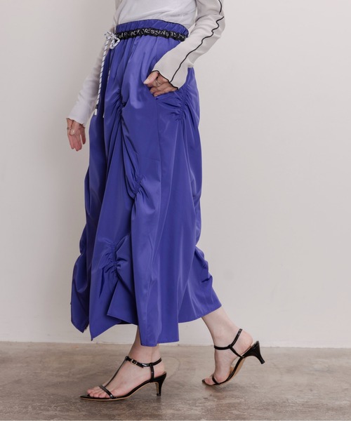 Eimee Law（エイミーロウ） スカート ランダムギャザー Wジップ