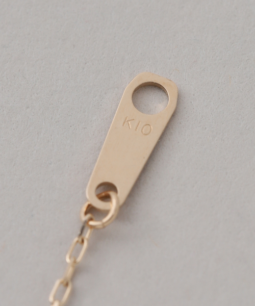 ネックレス 7ダイヤステーション50cmネックレス K10 レディースの画像