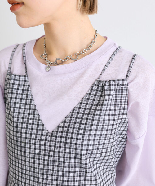 ANLEM ティアード　チェック　ワンピース ANLEM ティアードチェックワンピース