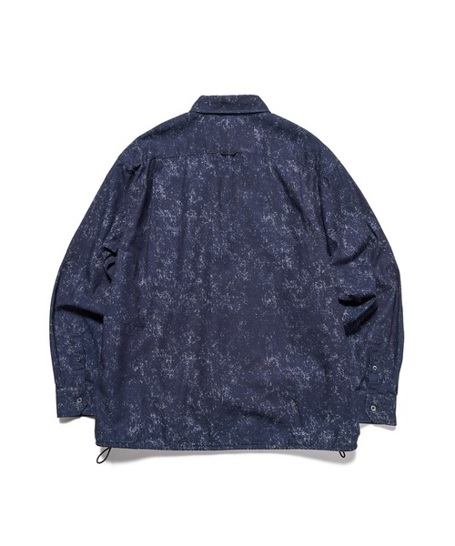 25ss【新品タグ付き】INDIGO PRINT DRAWCORD SHIRT uniform experiment シャツ INDIGO PRINT DRAWCORD SHIRT メンズ
