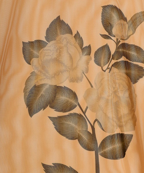 rokh tシャツ Rokh / ロク：FLOWER PRINT MASK TOP：R24SF013