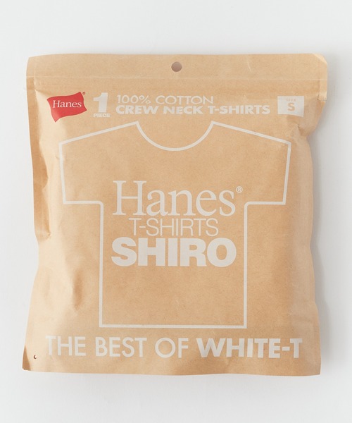 Hanes（ヘインズ） tシャツ 1P SHIRO CREWNECK T ピクトグラム＆ロゴ T