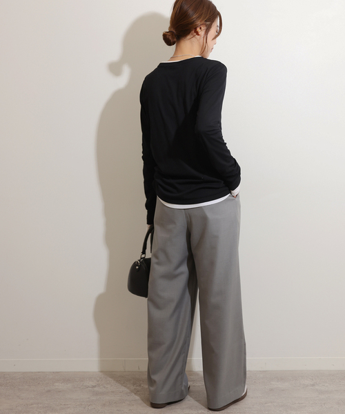 tシャツ 「追加」ソフトテレコクルーネックロングTEE レディース JOURNAL STANDARD relume｜《追加5》ソフトテレコクルーネック