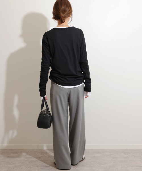 JOURNAL STANDARD relume tシャツ 「追加」ソフトテレコクルー