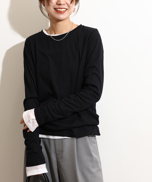 tシャツ 「追加4」ソフトテレコクルーネックロングTEE レディース ジャーナルスタンダード レリューム JOURNAL STANDARD relume