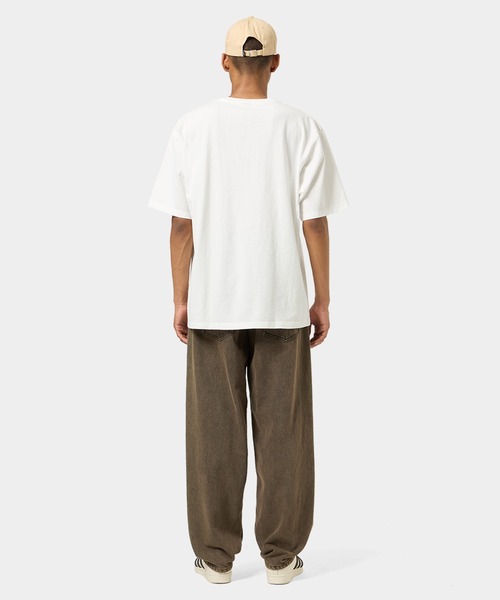 HUF tシャツ TOTAL ECLIPSE WASHED EMB TEE / ハフ 刺繍ロゴ T