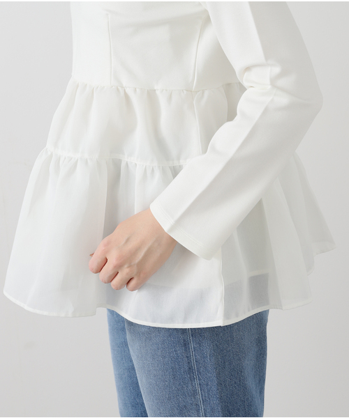 LaTotalite ティアードカットソープルオーバー La TOTALITE tシャツ 「洗える」ティアードカットソープル