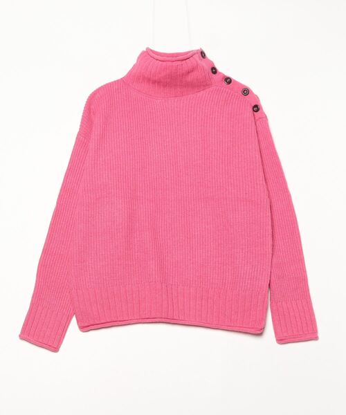 coen（コーエン） タートルネックニット M ピンク レディース
