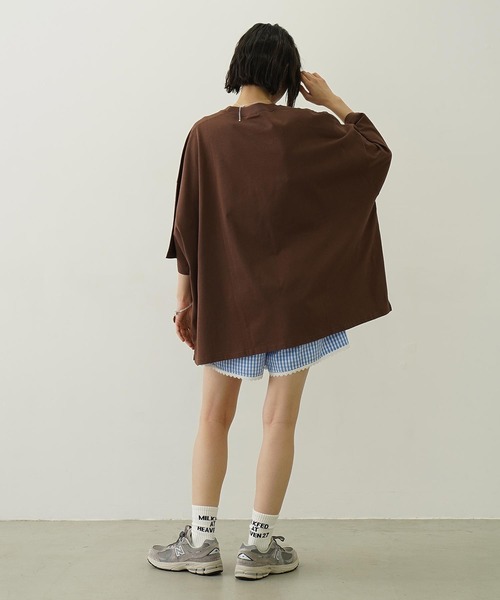 MILKFED. tシャツ CUT OUT LOGO BIG S/S TOP レディース