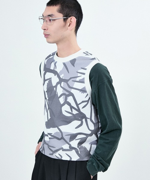 ベスト ジレ NEW CAMO SWEAT VEST レディース メンズ