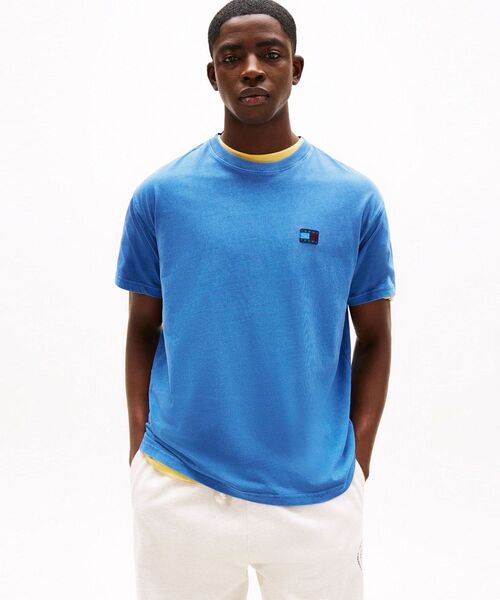 TOMMY JEANS（トミー・ジーンズ） tシャツ リラックスラベルTシャツ 