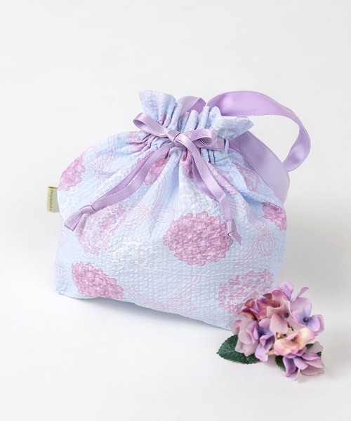 panpantutu レッスンバッグ リボン巾着バッグ(浴衣) キッズ 子供