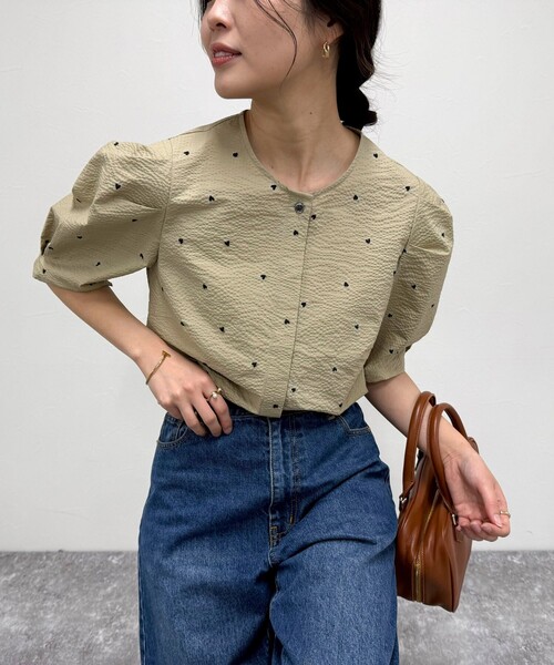 fredy emue ブラウス シャツ 「WEB限定カラーあり」コットン