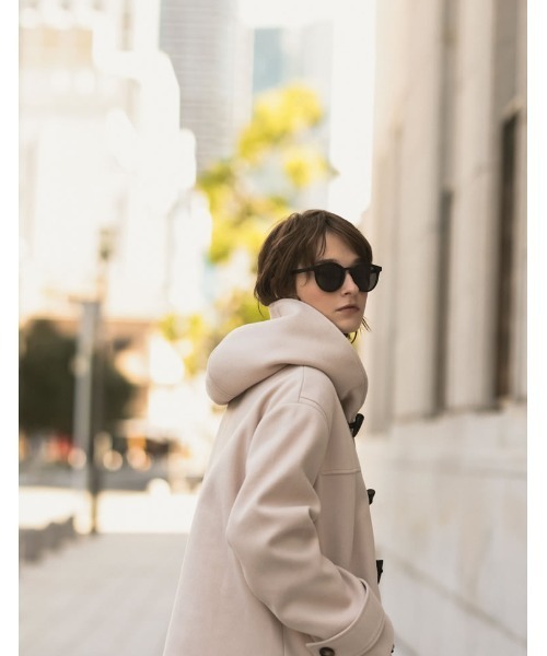 「Re:EDIT」 チェスターコート LARGE グレー レディース_画像4