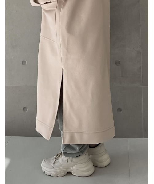 「Re:EDIT」 チェスターコート LARGE グレー レディース_画像7