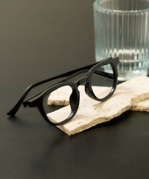 Zoff（ゾフ） 伊達メガネ メガネ 眼鏡 ウェリントン型 メガネ｜軽量