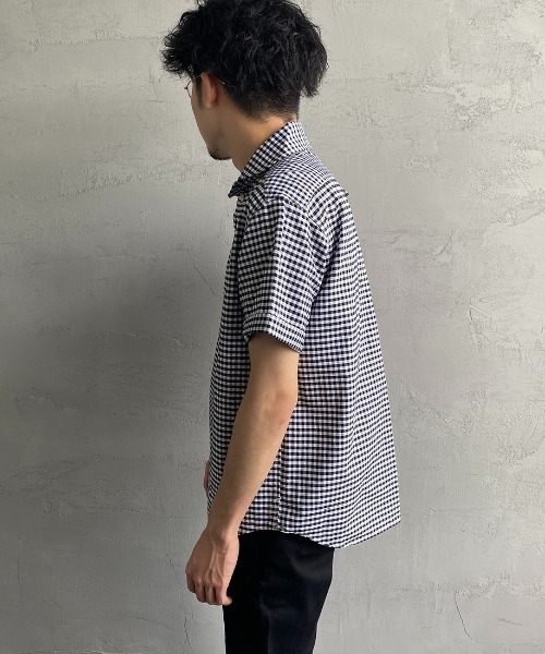 【おすし】DANTON ネイビー 半袖シャツ 42 Danton 「DANTON」 半袖シャツ 42 ネイビー レディース