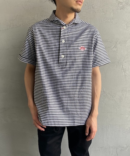 【おすし】DANTON ネイビー 半袖シャツ 42 Danton 「DANTON」 半袖シャツ 42 ネイビー レディース