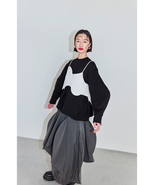 OMMO（オーエムエムオー） スカート CIRCLE LAYERED DOCKING SK