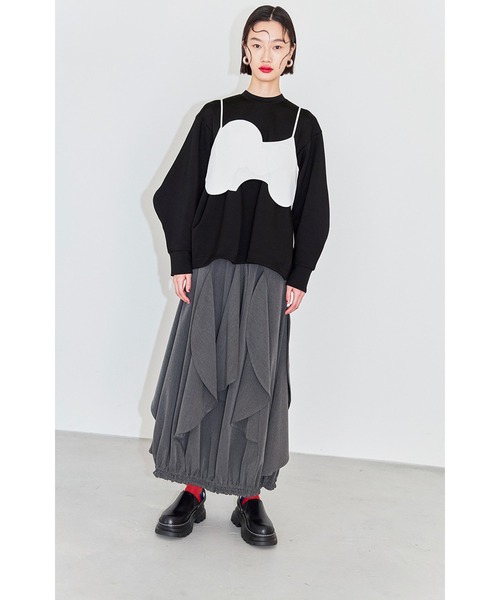 OMMO スカート CIRCLE LAYERED DOCKING SK : ZOZOTOWN Yahoo!店
