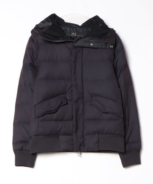 AKM ダウンジャケット S ネイビー メンズ : ZOZOTOWN Yahoo!店 - 通販