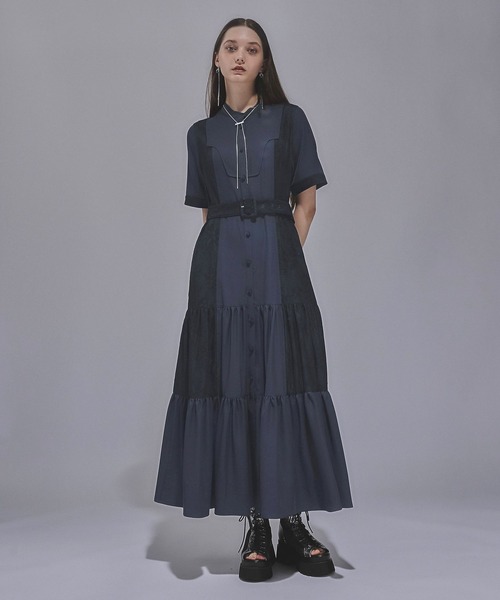 HARE ハイショクレースキリカエワンピース　完売品 セール】ハイショクレースキリカエワンピース(HARE)（ワンピース
