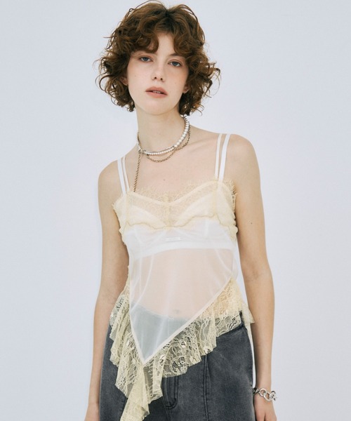 JOSE MOON（ジョゼムーン） キャミソール LACE TRIM CAMI/レーストリム
