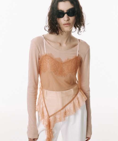 JOSE MOON（ジョゼムーン） キャミソール LACE TRIM CAMI/レーストリム